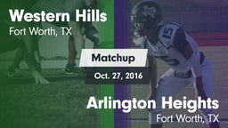 Matchup: Western Hills High vs. Arlington Heights  2016