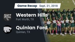 Recap: Western Hills  vs. Quinlan Ford  2018