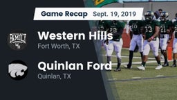 Recap: Western Hills  vs. Quinlan Ford  2019