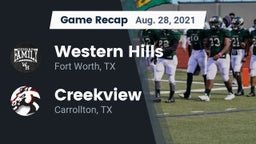 Recap: Western Hills  vs. Creekview  2021