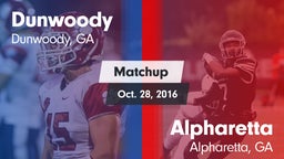Matchup: Dunwoody vs. Alpharetta  2016