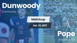 Matchup: Dunwoody vs. Pope  2017