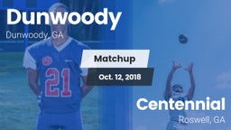 Matchup: Dunwoody vs. Centennial  2018