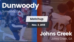 Matchup: Dunwoody vs. Johns Creek  2018
