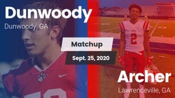 Matchup: Dunwoody vs. Archer  2020