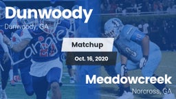 Matchup: Dunwoody vs. Meadowcreek  2020