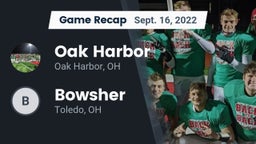 Recap: Oak Harbor  vs. Bowsher  2022