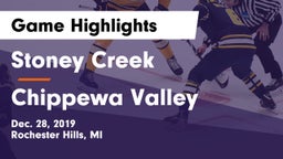 Stoney Creek  vs Chippewa Valley  Game Highlights - Dec. 28, 2019