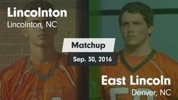 Matchup: Lincolnton vs. East Lincoln  2016