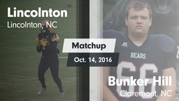 Matchup: Lincolnton vs. Bunker Hill  2016