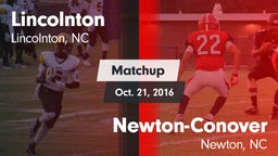 Matchup: Lincolnton vs. Newton-Conover  2016