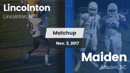 Matchup: Lincolnton vs. Maiden  2017