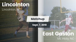 Matchup: Lincolnton vs. East Gaston  2018