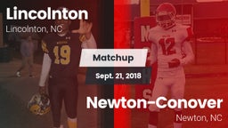 Matchup: Lincolnton vs. Newton-Conover  2018