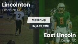 Matchup: Lincolnton vs. East Lincoln  2018
