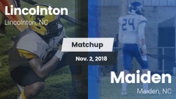 Matchup: Lincolnton vs. Maiden  2018