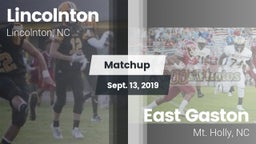 Matchup: Lincolnton vs. East Gaston  2019