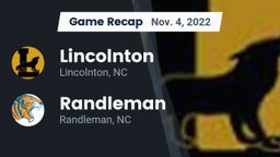 Recap: Lincolnton  vs. Randleman  2022