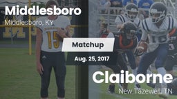Matchup: Middlesboro vs. Claiborne  2017