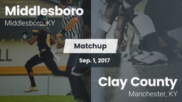 Matchup: Middlesboro vs. Clay County  2017