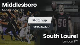Matchup: Middlesboro vs. South Laurel  2017
