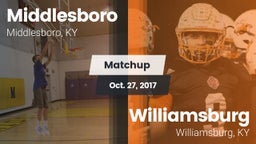 Matchup: Middlesboro vs. Williamsburg   2017