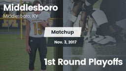Matchup: Middlesboro vs. 1st Round Playoffs 2017