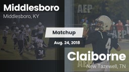 Matchup: Middlesboro vs. Claiborne  2018