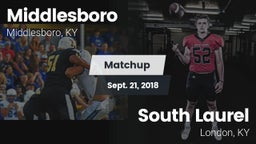 Matchup: Middlesboro vs. South Laurel  2018