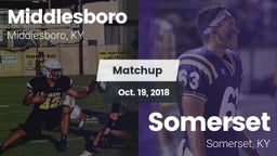 Matchup: Middlesboro vs. Somerset  2018