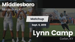 Matchup: Middlesboro vs. Lynn Camp  2019