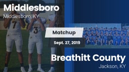 Matchup: Middlesboro vs. Breathitt County  2019