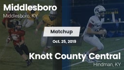 Matchup: Middlesboro vs. Knott County Central  2019