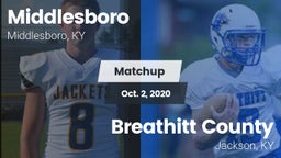 Matchup: Middlesboro vs. Breathitt County  2020