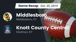 Recap: Middlesboro  vs. Knott County Central  2019
