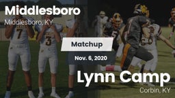 Matchup: Middlesboro vs. Lynn Camp  2020
