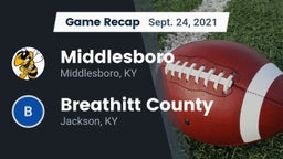 Recap: Middlesboro  vs. Breathitt County  2021