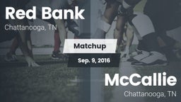Matchup: Red Bank vs. McCallie  2016