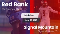 Matchup: Red Bank vs. Signal Mountain  2016