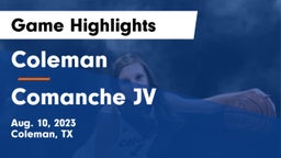 Coleman  vs Comanche JV Game Highlights - Aug. 10, 2023