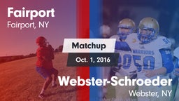 Matchup: Fairport vs. Webster-Schroeder  2016