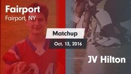Matchup: Fairport vs. JV Hilton 2016