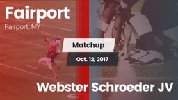 Matchup: Fairport vs. Webster Schroeder JV 2017