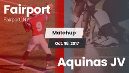 Matchup: Fairport vs. Aquinas JV 2017