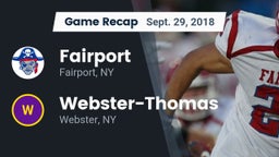 Recap: Fairport  vs. Webster-Thomas  2018