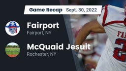 Recap: Fairport  vs. McQuaid Jesuit  2022