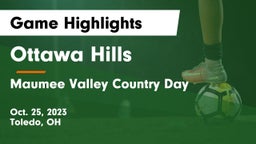 Ottawa Hills  vs Maumee Valley Country Day  Game Highlights - Oct. 25, 2023