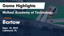 McKeel Academy of Technology  vs Bartow Game Highlights - Sept. 10, 2019