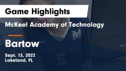 McKeel Academy of Technology  vs Bartow Game Highlights - Sept. 13, 2022