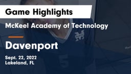McKeel Academy of Technology  vs Davenport Game Highlights - Sept. 22, 2022